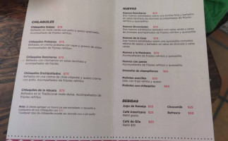 La Chilaquería menu