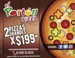 Pizza El Portón food