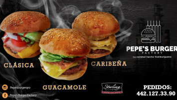 Pepe's Burger Factory food