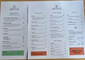 Cafelia menu