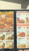 Burger King menu