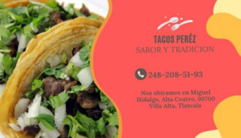 Tacos Perez food