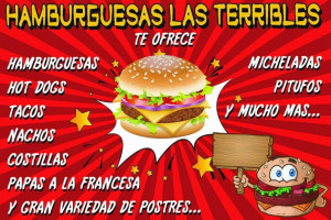 Hamburguesas Las Terribles. food