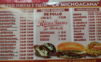 Tortas La Michoacana food