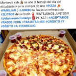 Monkeys Yab Pizza Comida