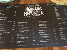 Hermana Republica Xcanatun menu