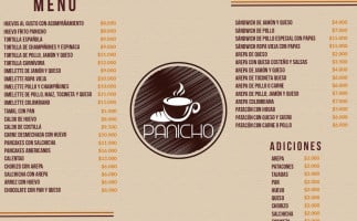 Panicho menu