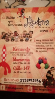 La Juguetería Kennedy menu