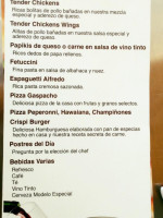 Pizza Burger Cuitzeo menu