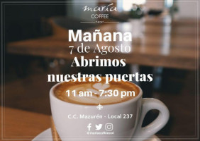 María Coffee food