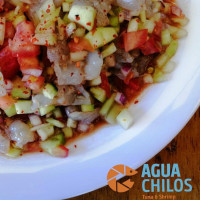 Aguachilos Tuna Shrimp food