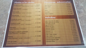 El Castillo Del Pollo menu