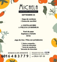 Micaela menu