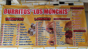 Burritos Los Monchis menu