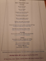 Cafe Azulado menu