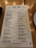 Simon's menu