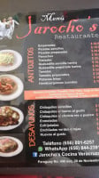 Jarocho's menu
