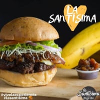 La Santisima Burger food