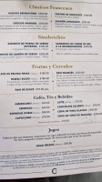 Cedrón menu