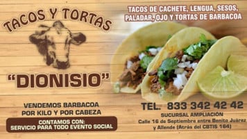 Tacos Dionisio food