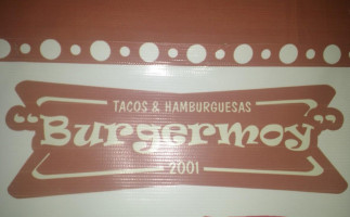 Burgermoy menu