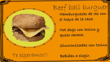 Beef Ball Burguer food