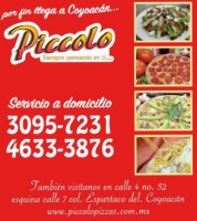 Piccolo Pizzas food