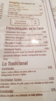 Negrete's Si Señor menu