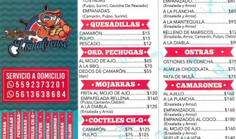 Marisquería El Sinaloense menu