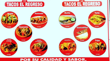 Tacos El Regreso. food