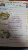 El Rey De Los Mares menu