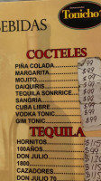 Taqueria Tonicho's menu