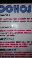 El Jocholoko menu