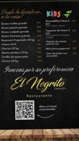 El Negrito Cocina Huasteca menu