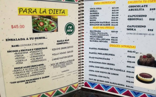 Las Atascadas menu