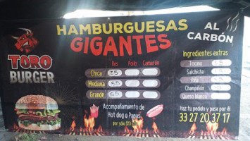 Toro Burguer (hamburguesas Al Carbon) Gigantes food