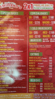 Emilianos Pizza menu