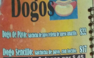 Tacos Don Tuxpeño menu