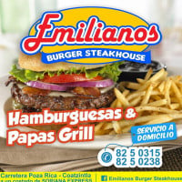 Emilianos Burger Steakhouse food