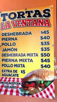 Tortas La Ventana food