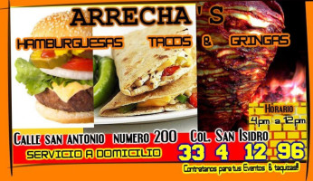 Arrecha's food