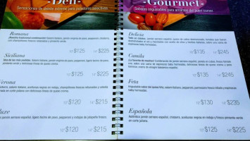 Capricciosas Sendero menu