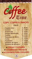 Coffee Time menu