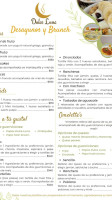 Dulce Luna menu