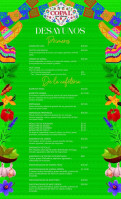 Copal Fonda Mexicana menu