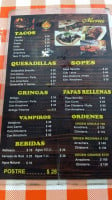 Tacos Santa Rosalía menu