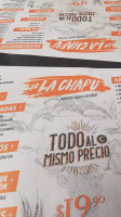 Cervecería Chapultepec menu