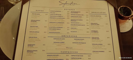 Sylvestre Midtown menu