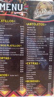 Los Petates menu