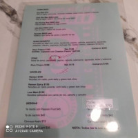 Wayusei Sushi Burrito menu